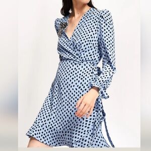 essential antwerp voldofo Polka Dot Wrap Dress 38